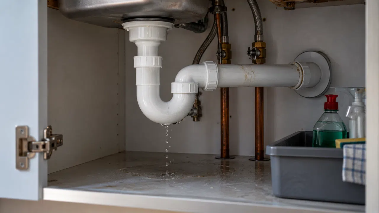 Domestic kitchen waste-pipe arrangement associated with gurgling