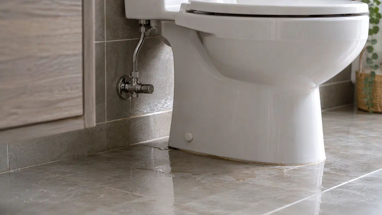 Bathroom fittings that discharge to a shared waste pipe